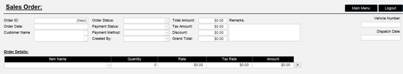 ERP Order Management